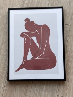 Desenio Burnt Sienna Abstract Framed Print